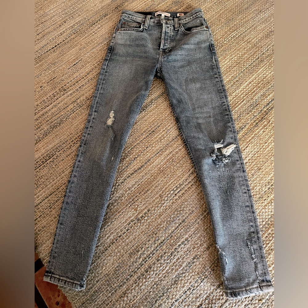 NWOT RE/DONE ORIGINALS HIGH RISE ANKLE CROP - Picture 2 of 6